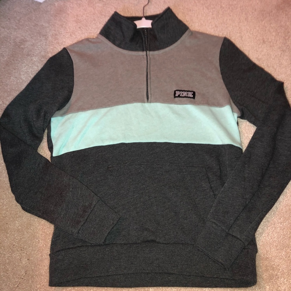 Pink Victorias Secret half zip up